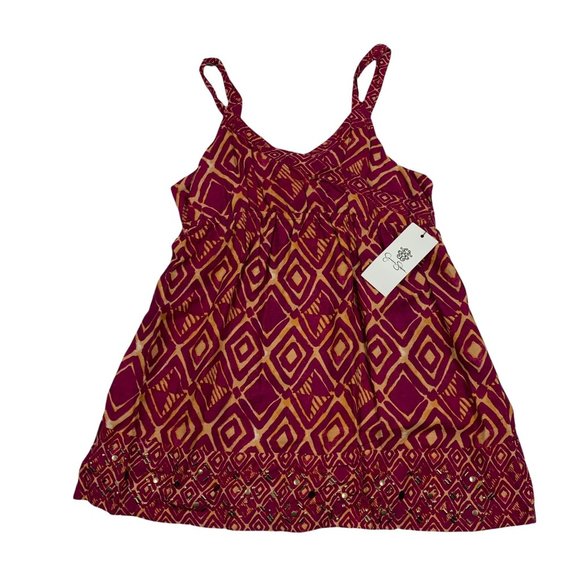 Jessica Simpson Medium Tank Top NWT Girl's Adrine Desert Gypsy 8 10 60150572-qr2 - Picture 1 of 4